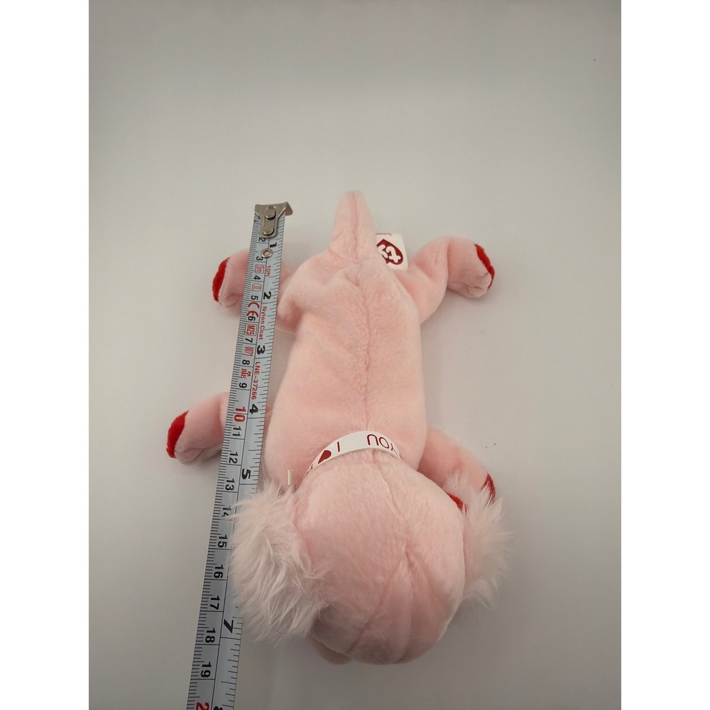 Ty Beanie Babies Sonnet Pink Dog Plush OS Pink Y2K Coquette Valentine - Picture 7 of 7